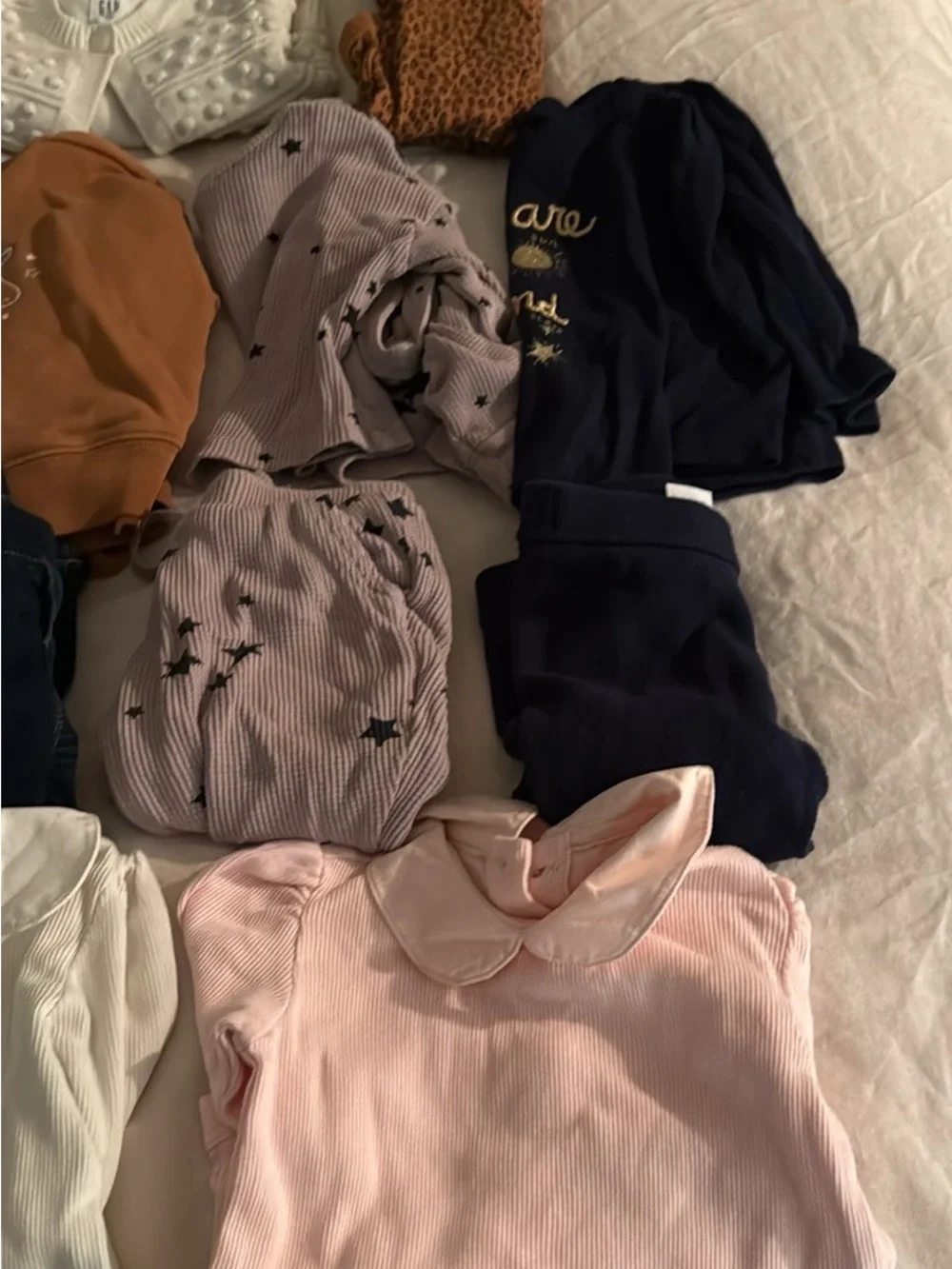GAP Kids Mixed Color Tops & Sweatshirts Pack - Pink, White, Navy, Brown